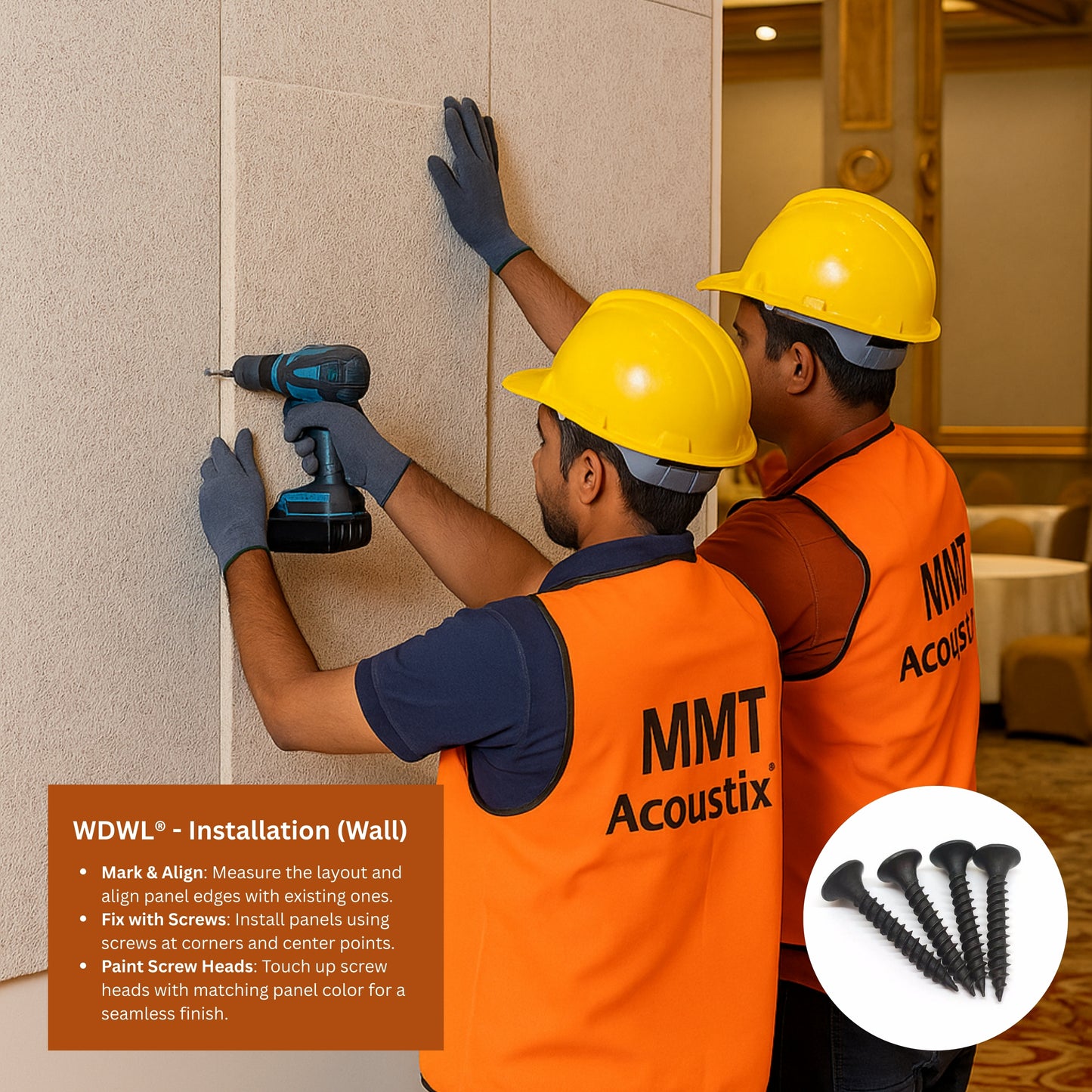 Wood Wool Acoustic Panels - 4x2 Ft, 20mm