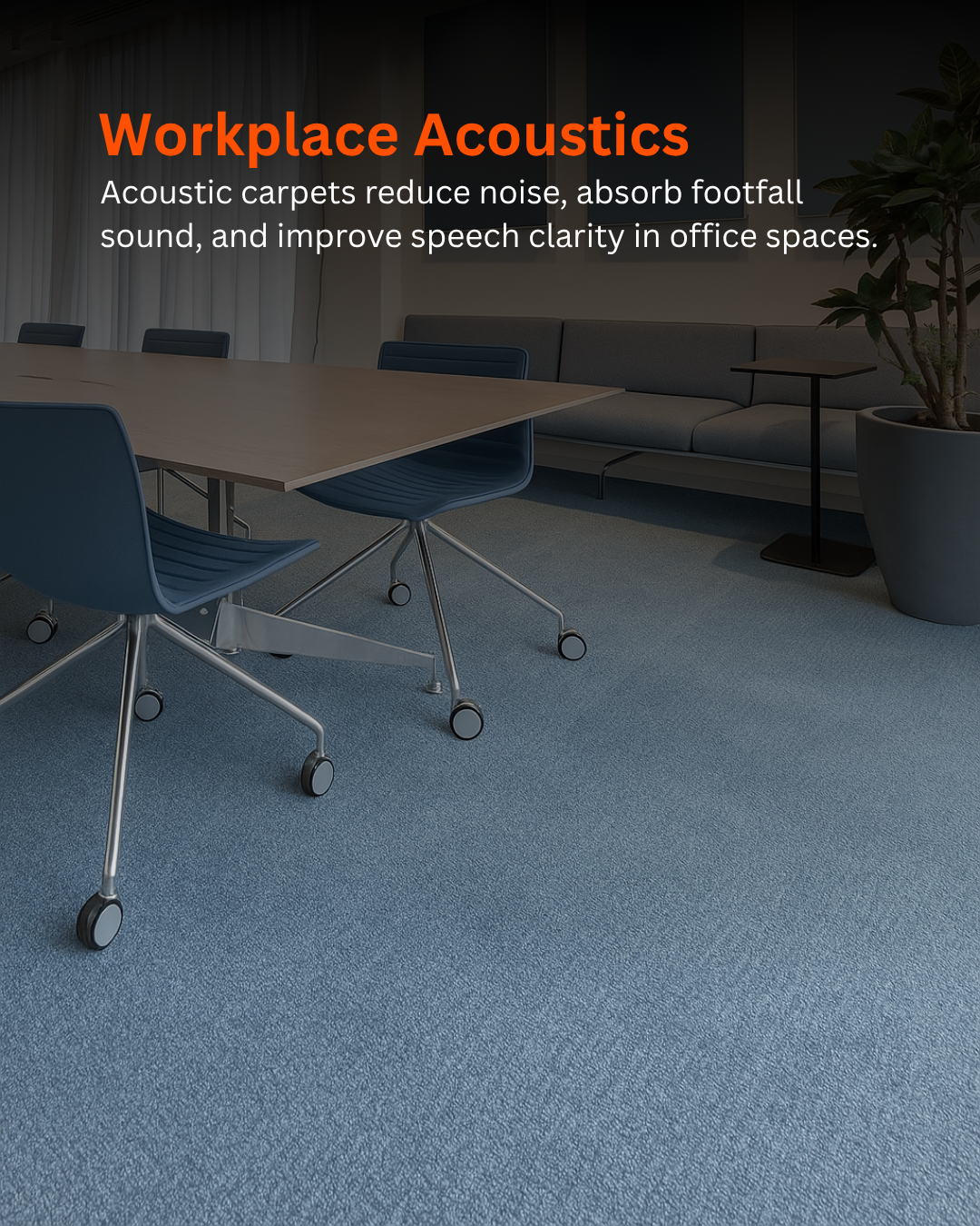 Acoustic Carpet Tiles - Light Grey