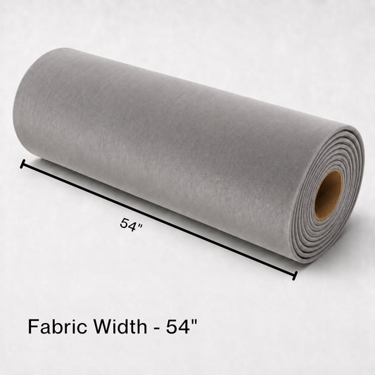Acoustic Velvet Fabric | 300 GSM | Silver Grey