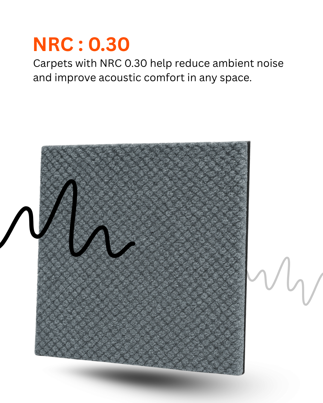 Acoustic Carpet Tiles - Light Grey