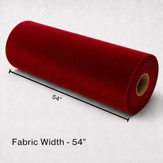 Acoustic Velvet Fabric | 300 GSM | Christmas Red