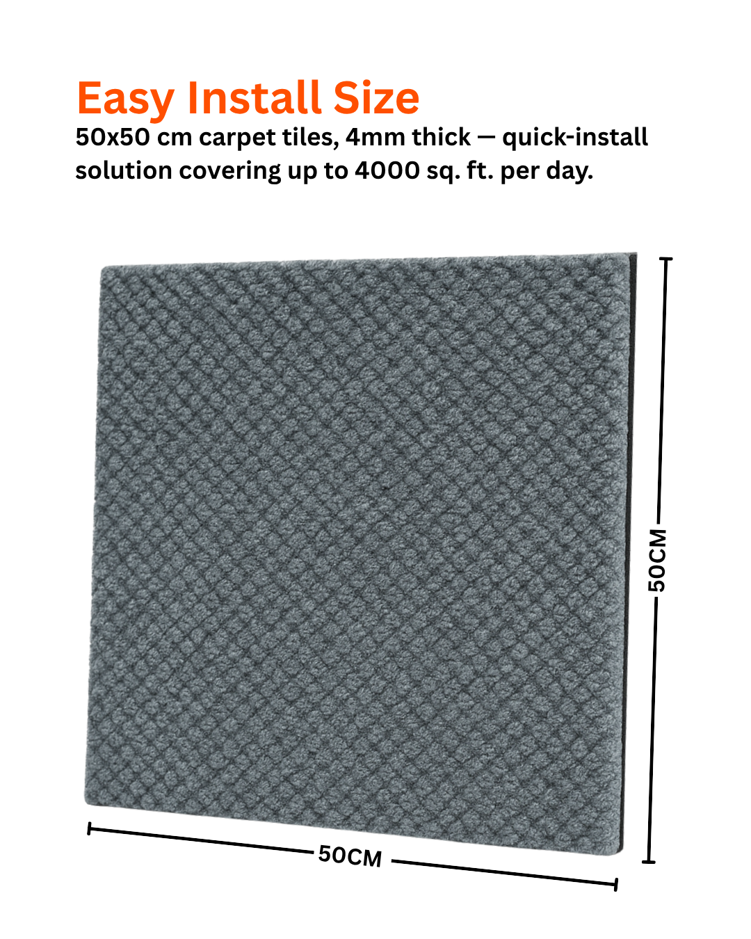 Acoustic Carpet Tiles - Light Grey
