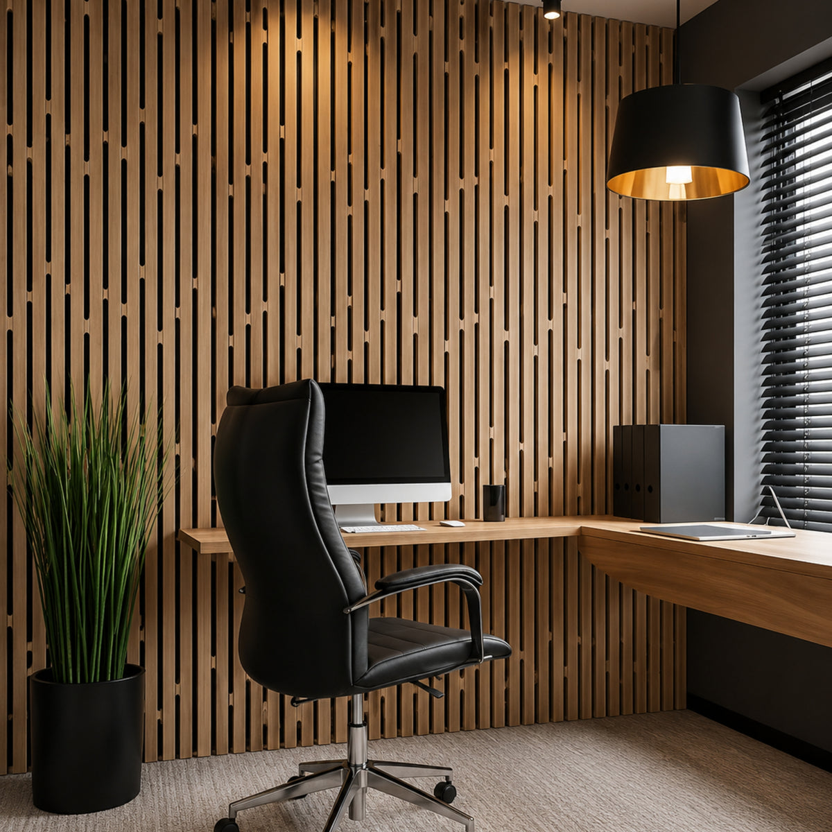 SoundaXe® Fluted Wooden Acoustic Panel, 4x2 Feet, 18mm | Oak