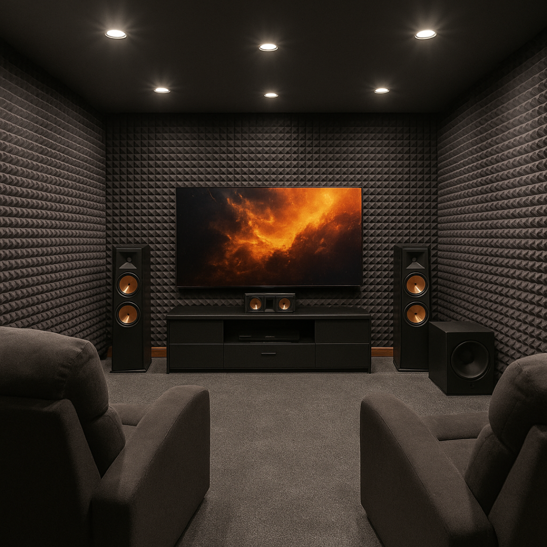 Pyramid Acoustic Foam 1”, 1x1 Ft, Wine