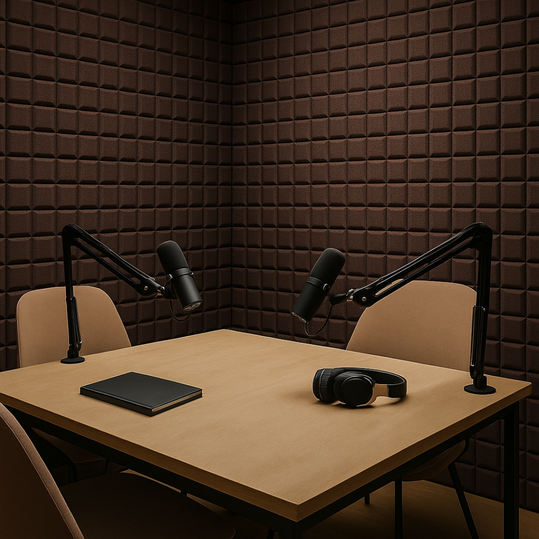Turbo Acoustic Foam 1x1 ft, Wine