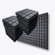 Turbo Acoustic Foam 1x1 ft, Charcoal