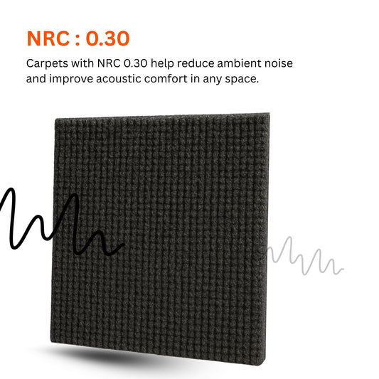 Acoustic Carpet Tiles | 50x50 cm | Davy's Grey | 64 Sq Ft
