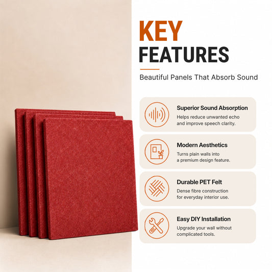 Felt PET Acoustic Panel | Office & Home Acoustics | X-Mas