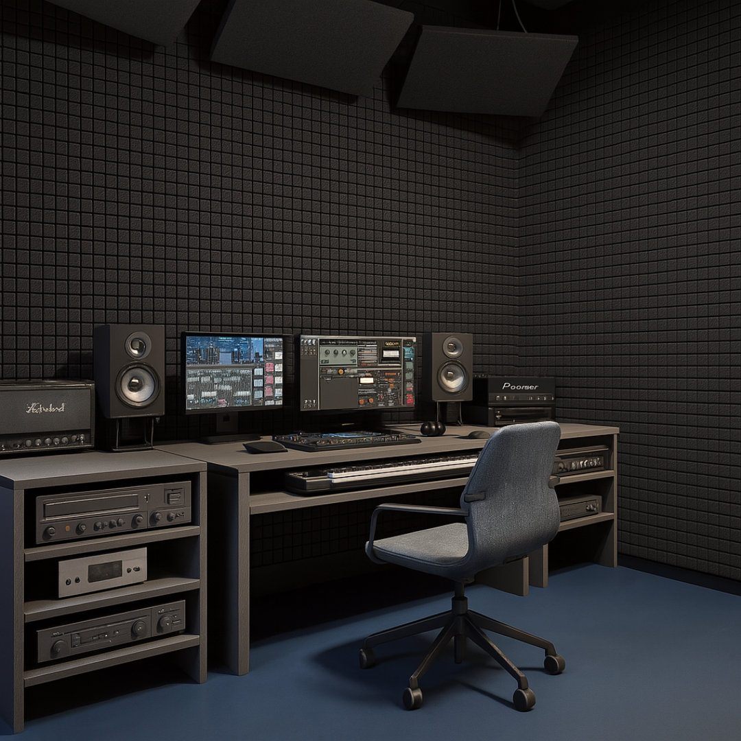 Turbo Acoustic Foam 6x3 ft, Charcoal