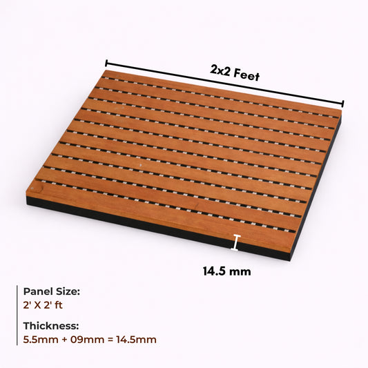 Acoustic Wooden Screens with Felt 2x2 ft - SX12