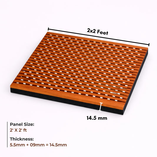 Acoustic Wooden Screens with Felt 2x2 ft - SX9