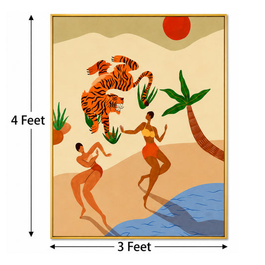 Savanna Rhythm – Printed Canvas Felt Acoustic Panel (4 X 3)