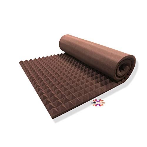 Pyramid Acoustic Foam 2”, 6x3 Ft, Wine