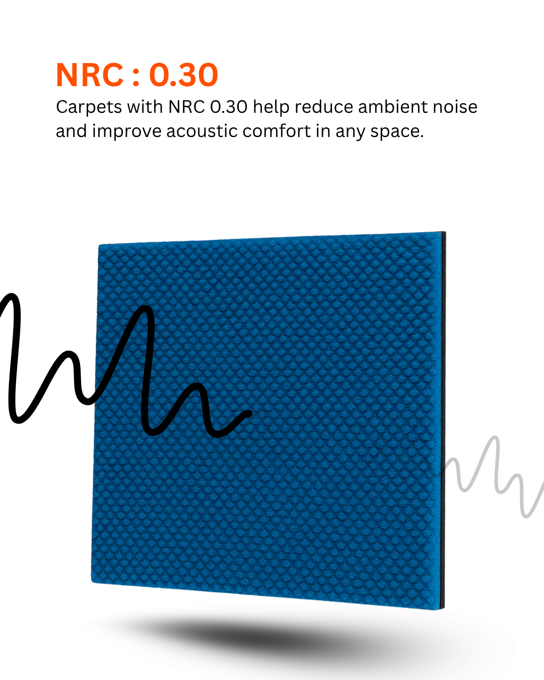 Acoustic Carpet Tiles - Blue