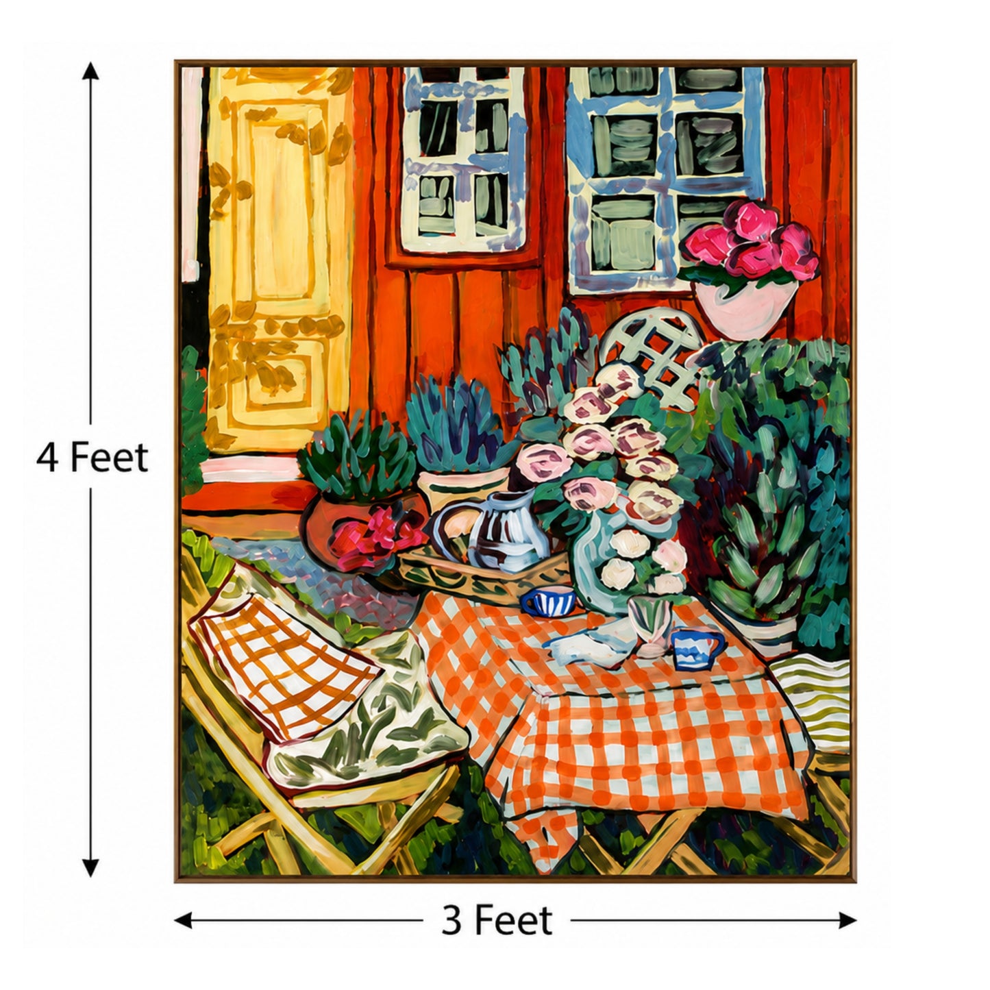 Veranda Morning – Printed Canvas Felt Acoustic Panel (4 X 3)