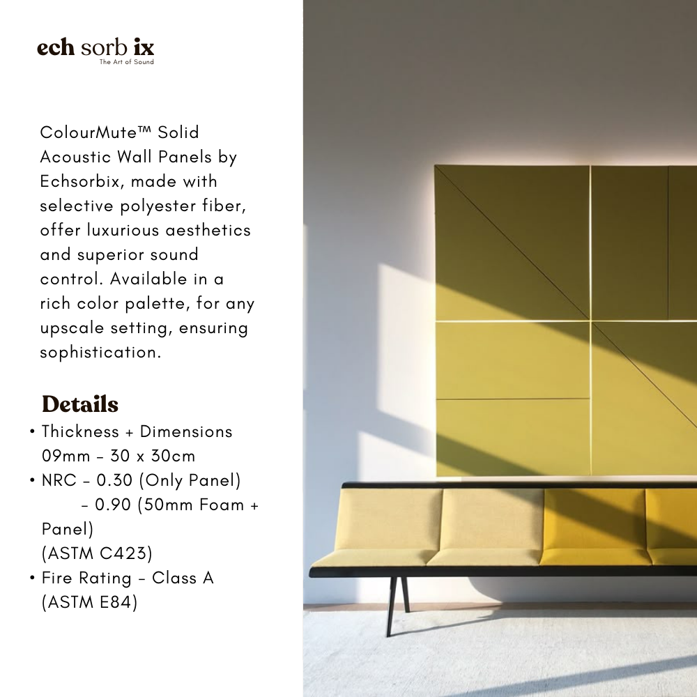 ColourMute PET Acoustic Panel | Yellow