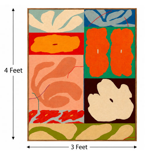 Modern Harvest – Designer Canvas Felt Acoustic Wall Panel (4 X 3)