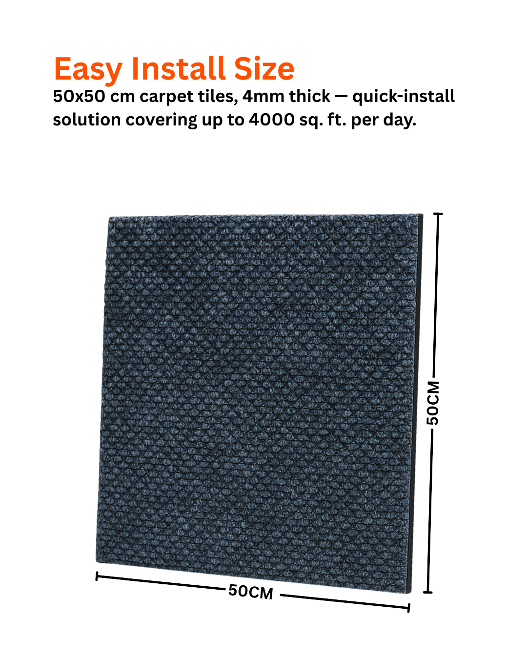 Acoustic Carpet Tiles -Blue Lapis