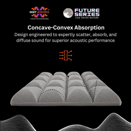 Galaxy Acoustic Foam 1x1 ft, Stone White