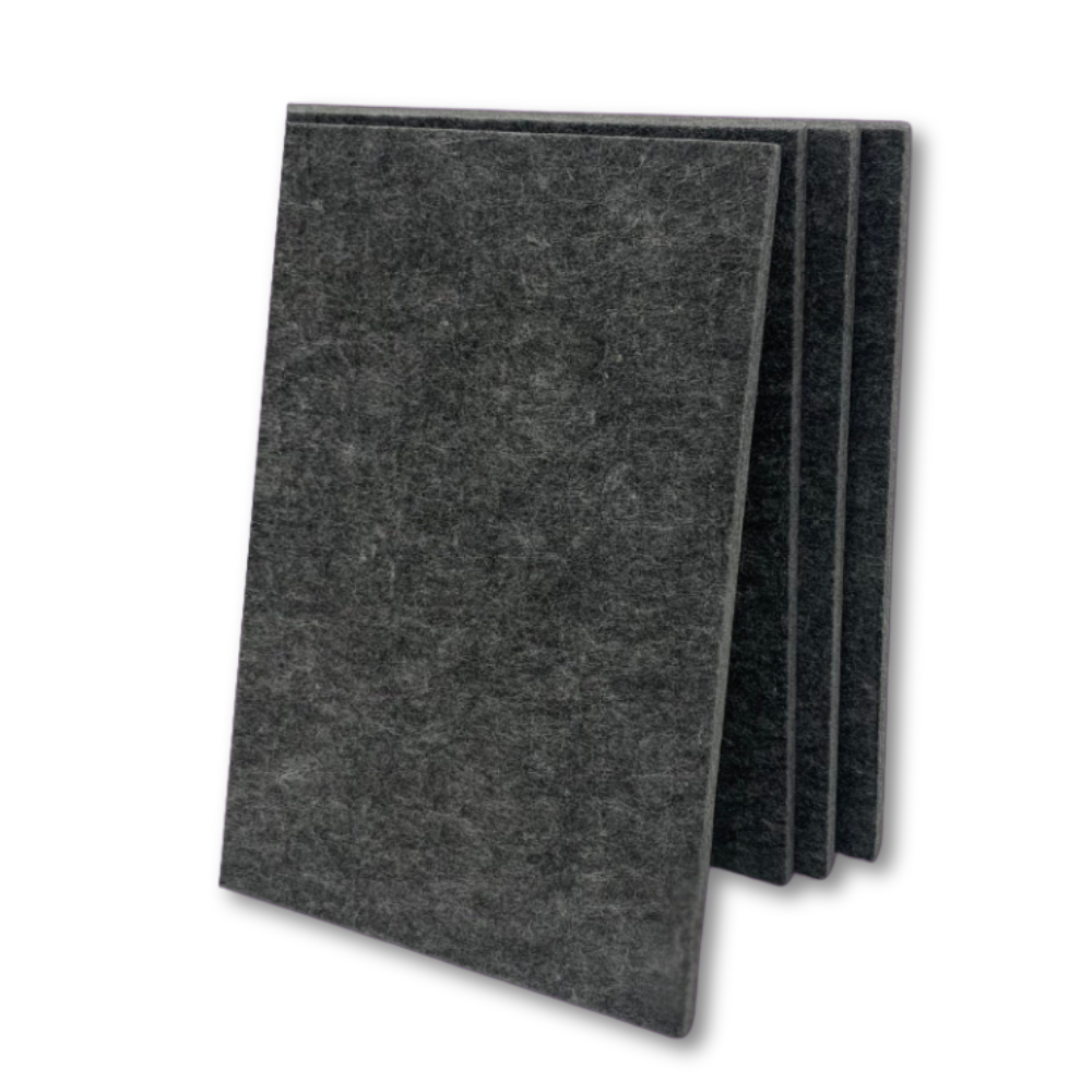 Felt Acoustic Decor Panel | Ash | 9mm, 24x8.5 Inch