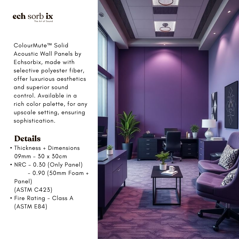 ColourMute PET Acoustic Panel | Berry