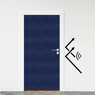 MMT Acoustix® Door Soundproof Tiles With Door Seals | Night Blue