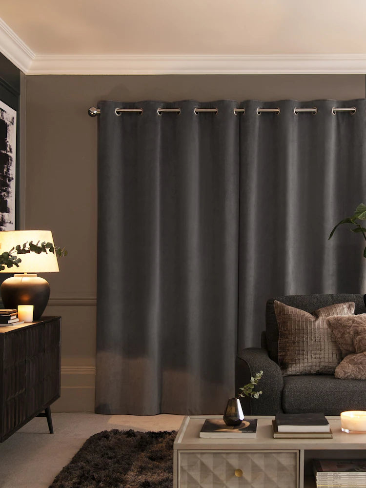 Acoustic Window Curtain With Eyelet | Custom Size
