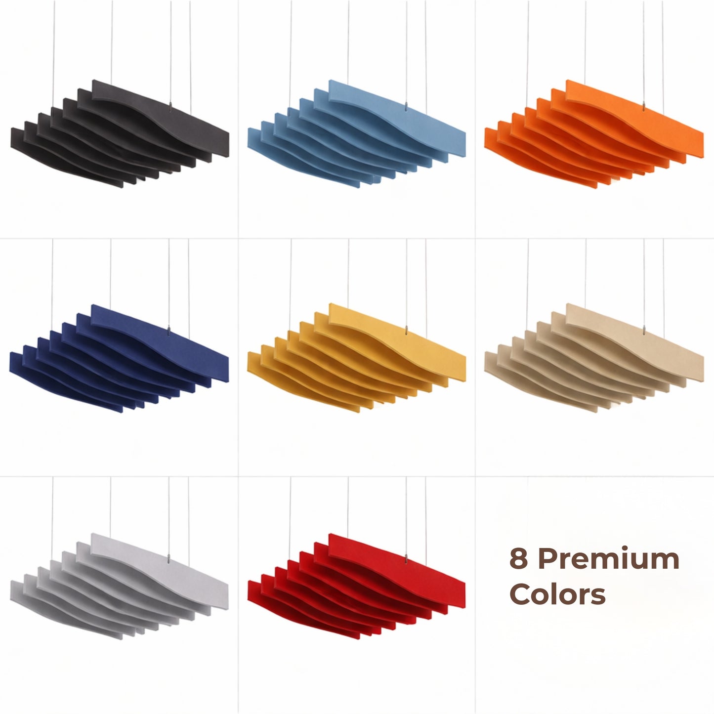 Acoustic Ceiling Baffles, TerraStep, 8 pcs