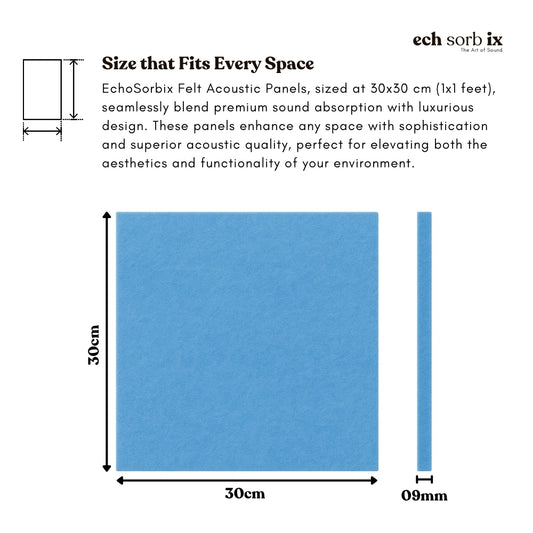 ColourMute PET Acoustic Panel | Arctic Blue