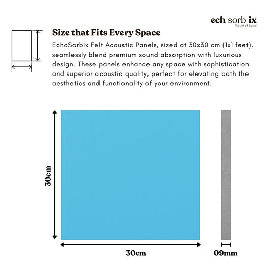 ColourMute PET Acoustic Panel | Silver Sky