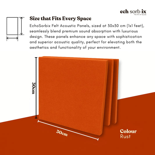 ColourMute PET Acoustic Panel | Rust