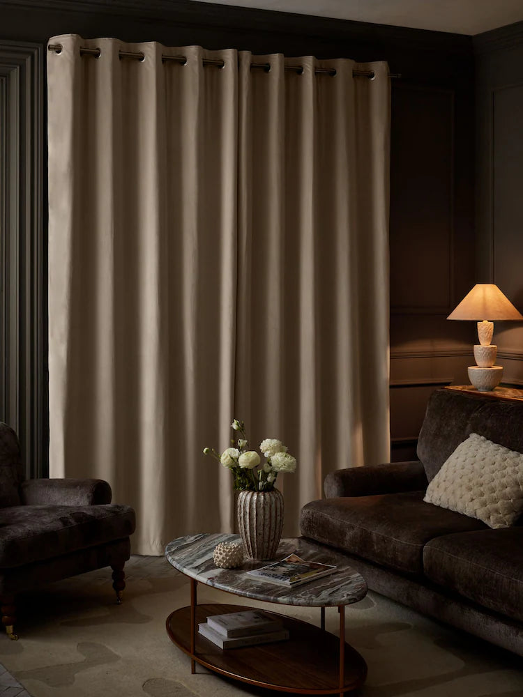 Acoustic Window Curtain With Eyelet | Custom Size
