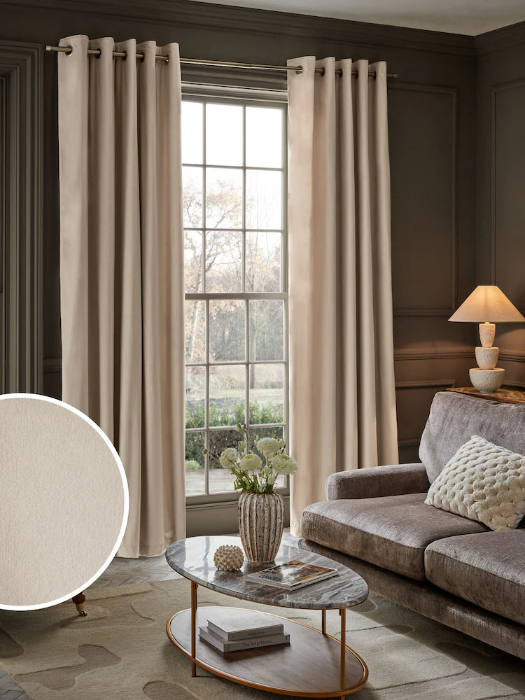 Acoustic Window Curtain With Eyelet | Custom Size