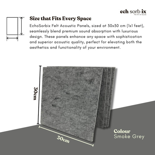 ColourMute PET Acoustic Panel | Smoke