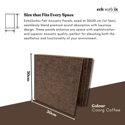 Felt PET Acoustic Panel | Office & Home Acoustics | Coorg