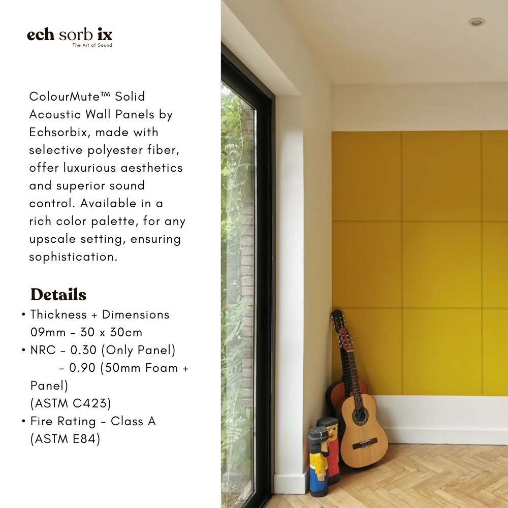 ColourMute PET Acoustic Panel | Mustard