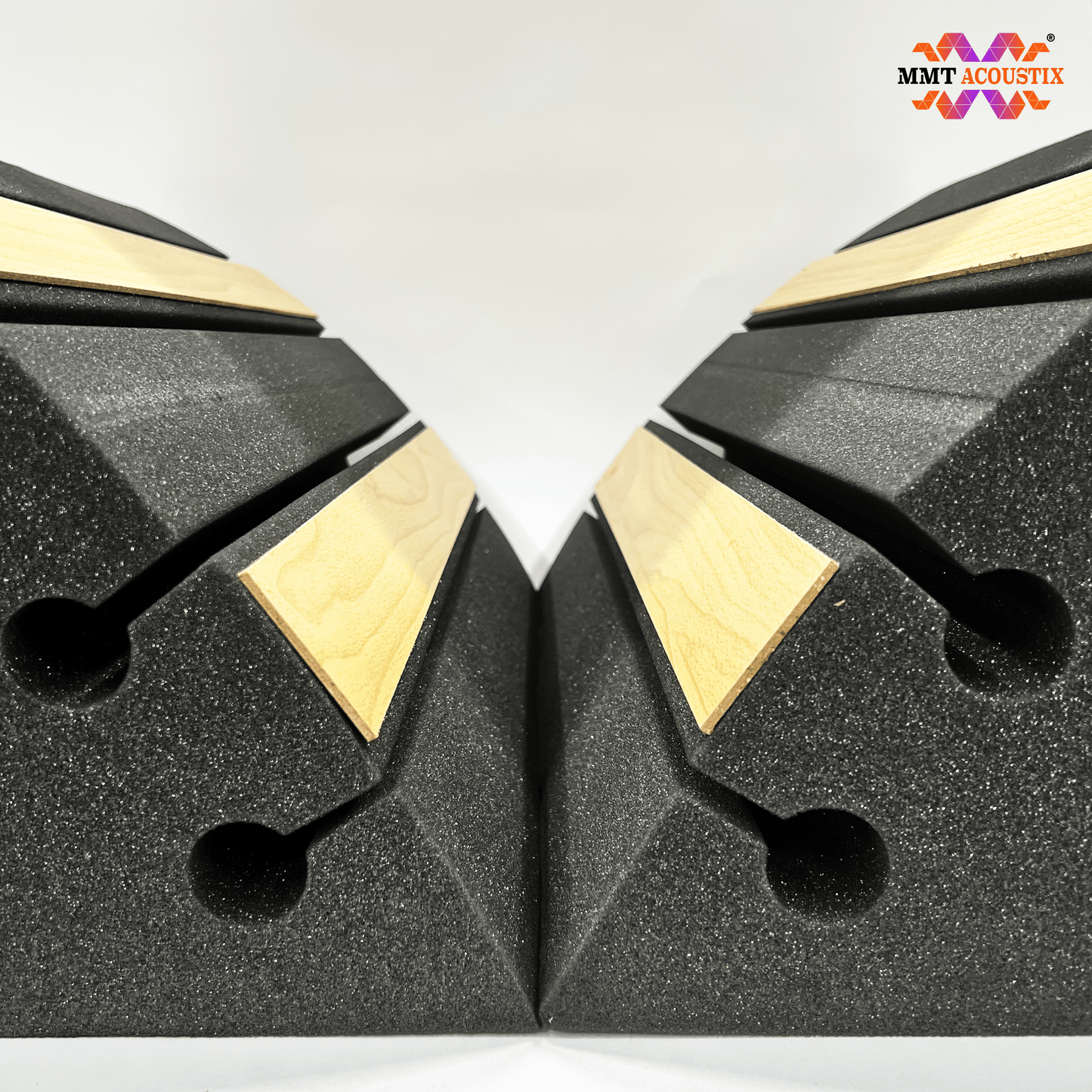 SoundAxe® Groove Bass Trap Diffuser | 2 x 1 x 1 feet