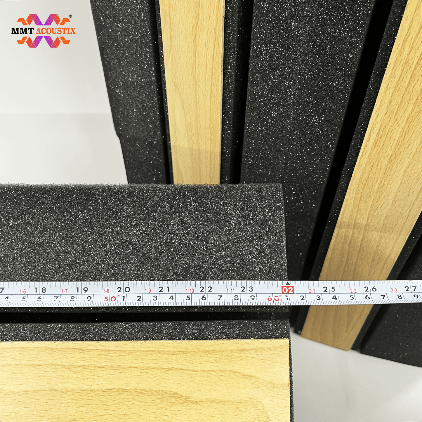 SoundAxe® Groove Bass Trap Diffuser | 2 x 1 x 1 feet