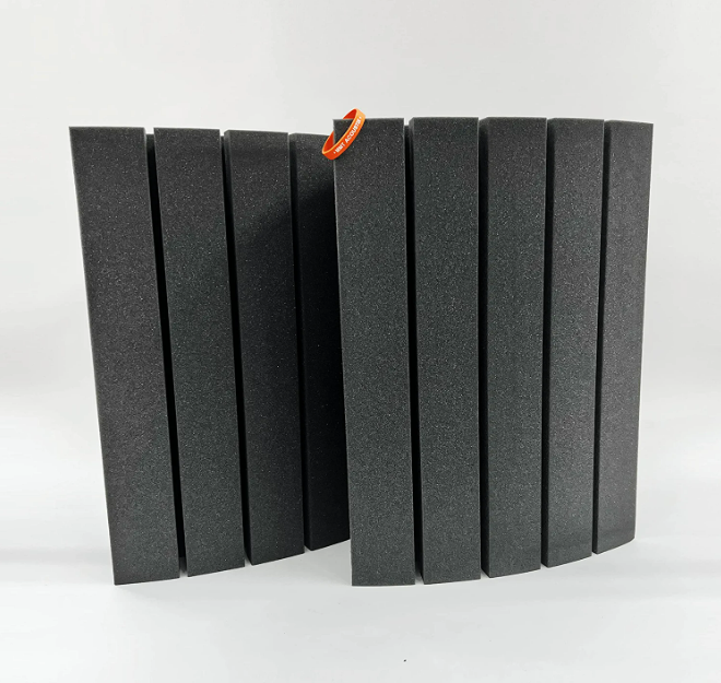 Groove 250 - Acoustic Foam Corner Bass Trap, Charcoal