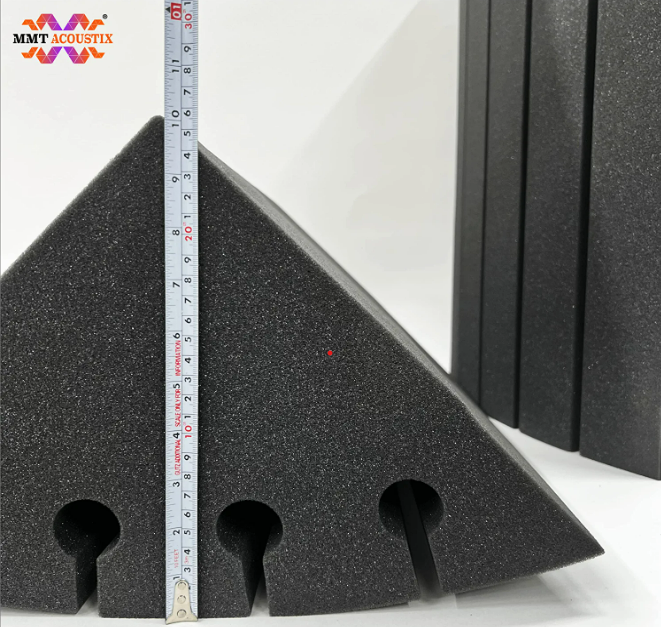 Groove 250 - Acoustic Foam Corner Bass Trap, Charcoal