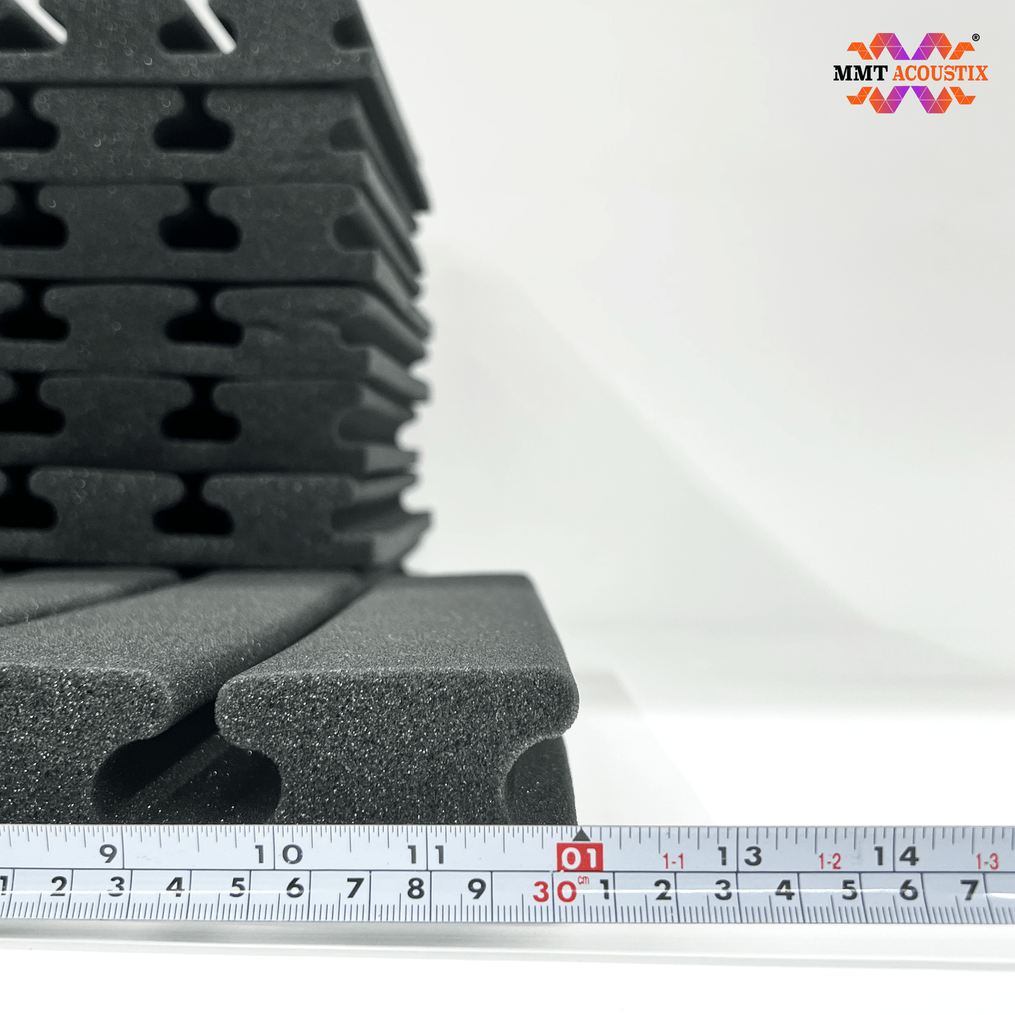Groove Acoustic Foam 1x1 ft, Charcoal