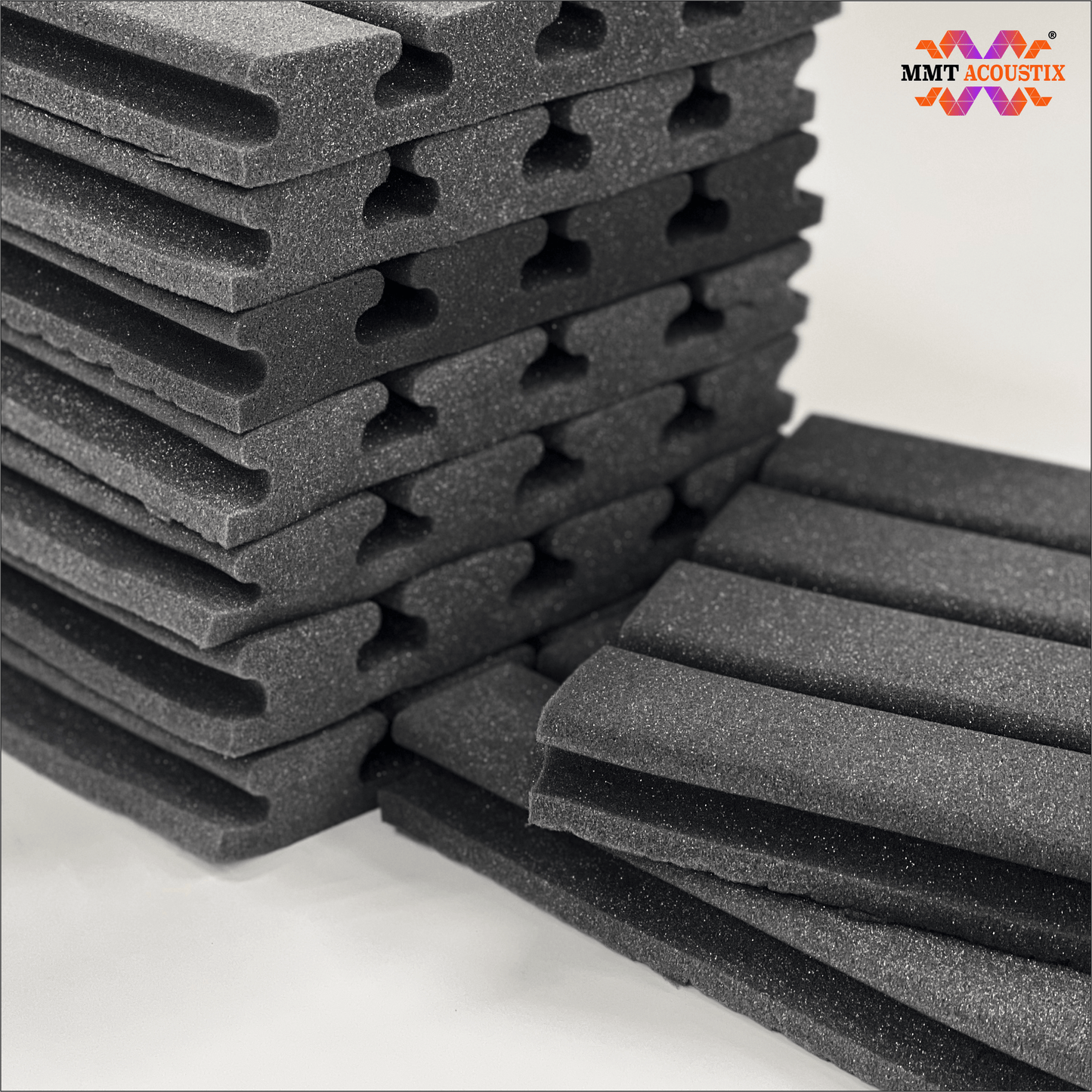 Groove Acoustic Foam 1x1 ft, Charcoal