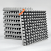 PyramidAcoustic Foam Panel 2" | 1 X 1 Feet | Stone White