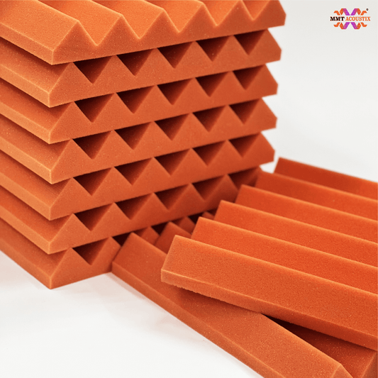 Wedge Acoustic Foam Panel | 1 x 1 Feet , 2" | MMT Orange