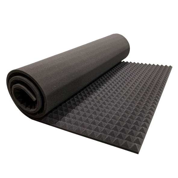 Pyramid profile acoustic foam sheet, the kind of product an OEM acoustic supplier manufactures to order