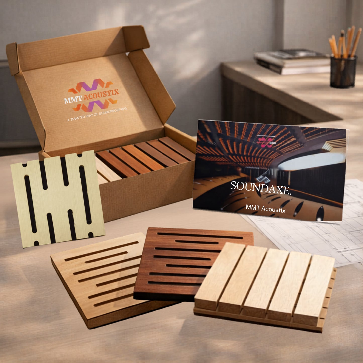 Wooden Panel Sample Box
