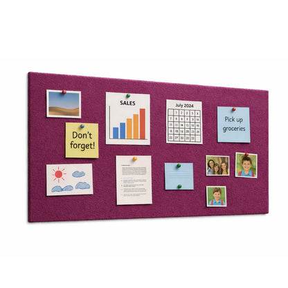 FeltPin Bulletin Board 120x60cm | Berry