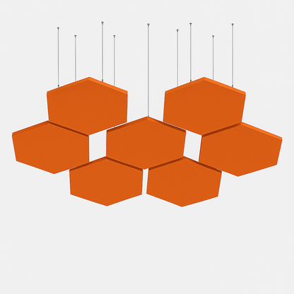 Acoustic Ceiling Clouds, Hexagon, 8 pcs