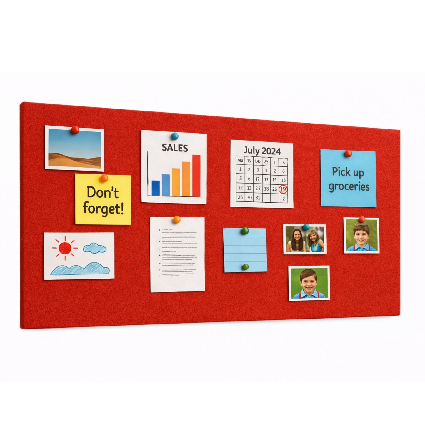 FeltPin Bulletin Board 120x60cm | X-Mas