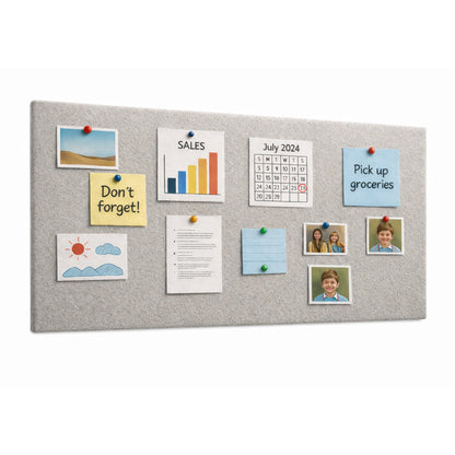 FeltPin Bulletin Board 120x60cm | Pumice